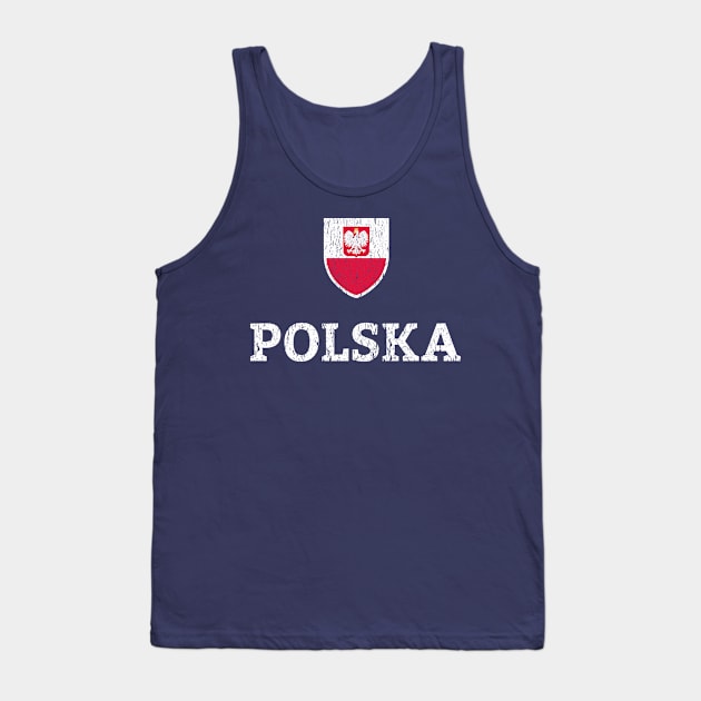 Vintage Poland Polish Football Soccer Tank Top by vladocar